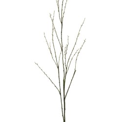 Lot de 24 - Branche artificielle aspect sec avec mousse, 170 cm - marron foncé 