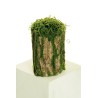 Lot de 6 - Grand tronc artificiel d'écorce avec mousse souple, 31 cm - vert marron 