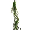Lot de 24 - Bouquet artificiel de liane avec mousse, 150 cm - vert marron 