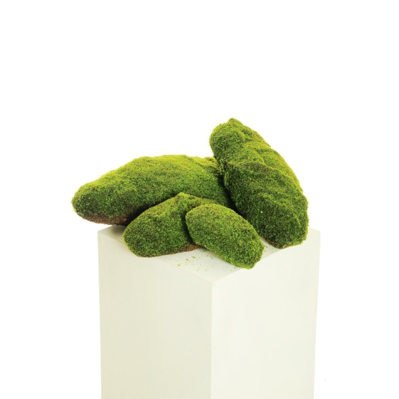 Lot de 12 - Touffes de mousse artificielle assorties, 15-40 cm - vert 