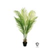 Lot de 2 - Palmier areca artificiel anti-UV en pot, 140 cm - vert 