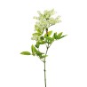 Lot de 6 - Branche artificielle de sureau toucher réel X2, 85 cm - blanc 