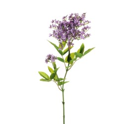 Lot de 6 - Branche artificielle de sureau toucher réel X2, 85 cm - lilas 
