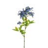 Lot de 6 - Branche artificielle de sureau toucher réel X2, 85 cm - bleu 