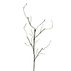 Lot de 12 - Branche artificielle aspect sec, 200 cm - marron 