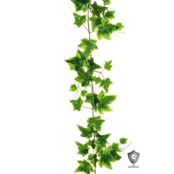 Lot de 6 - Guirlande artificielle de lierre toucher réel impression 3D anti-UV, 150 cm - panaché 