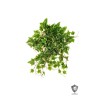Lot de 12 - Buisson suspendu artificiel de lierre toucher réel impression 3D anti-UV X11, 56 cm - panaché 