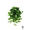 Lot de 12 - Buisson suspendu artificiel de lierre toucher réel impression 3D anti-UV X11, 56 cm - vert 