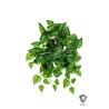 Lot de 12 - Buisson suspendu artificiel de caladium toucher réel impression 3D anti-UV X11, 54 cm - crème vert 