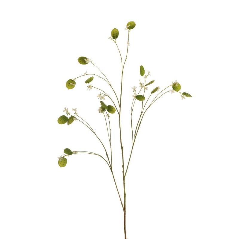 Lot de 24 - Longue branche artificielle de lunaria, 130 cm - blanc 