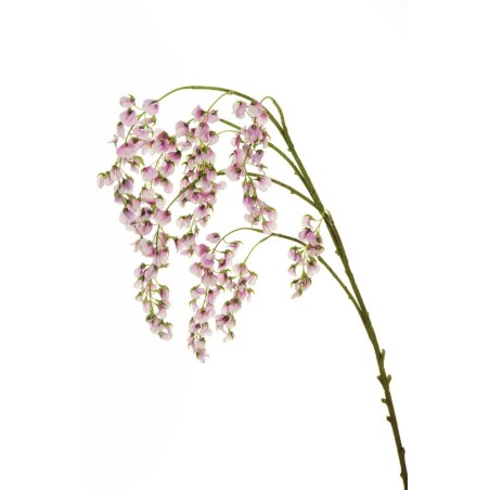 Lot de 12 - Branche suspendue artificielle de glycine, 155 cm - violet lilas 
