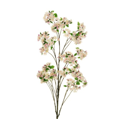 Lot de 4 - Branche artificielle géante de fleurs de pommier, 190 cm - rose crème 