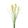 Lot de 24 - Tige artificielle de frésia X3, 63 cm - jaune clair 