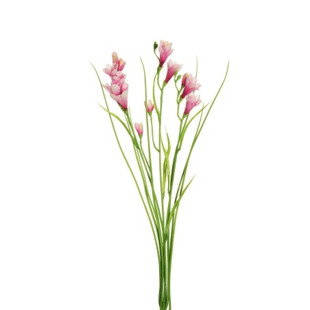 Lot de 24 - Tige artificielle de frésia X3, 63 cm - fuchsia rose 