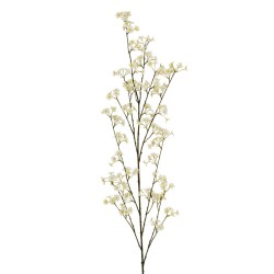 Lot de 12 - Longue branche artificielle de fleurs de pommier, 160 cm - blanc 