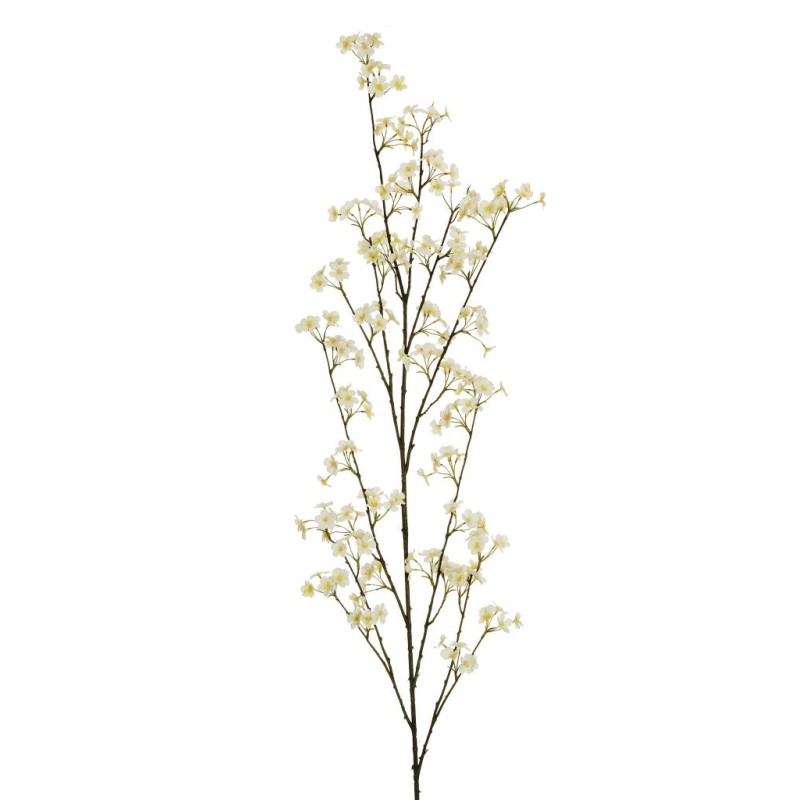 Lot de 12 - Longue branche artificielle de fleurs de pommier, 160 cm - blanc 