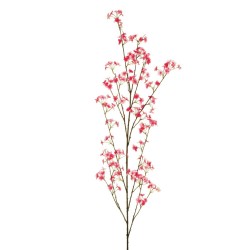Lot de 12 - Longue branche artificielle de fleurs de pommier, 160 cm - fuchsia rose 
