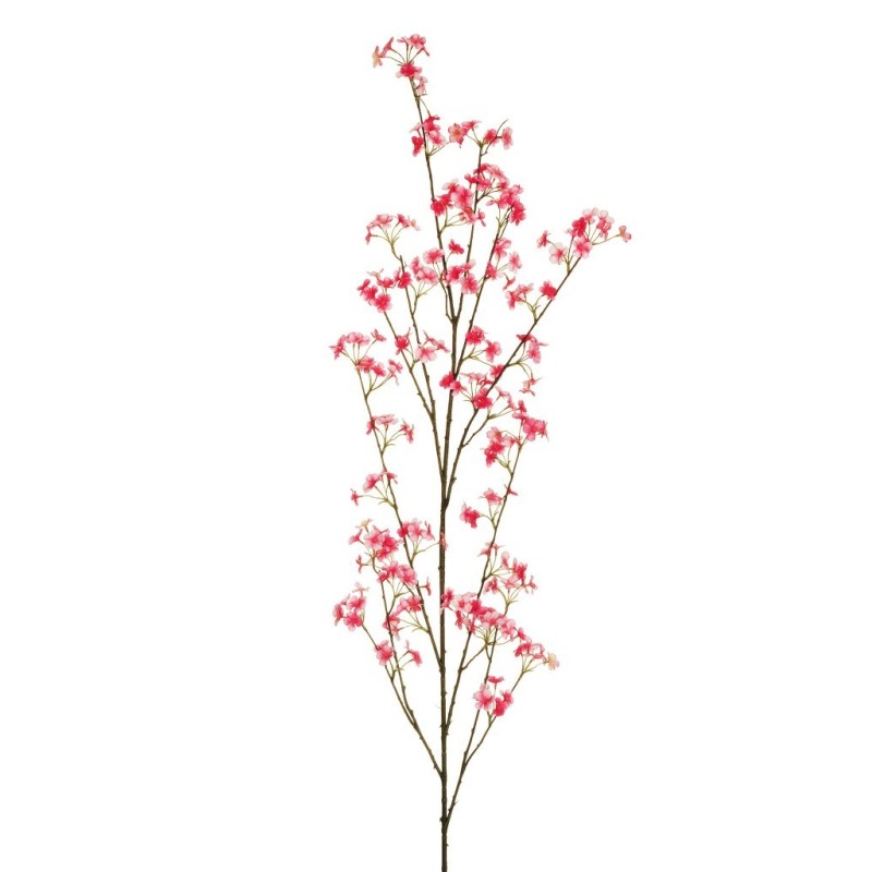 Lot de 12 - Longue branche artificielle de fleurs de pommier, 160 cm - fuchsia rose 