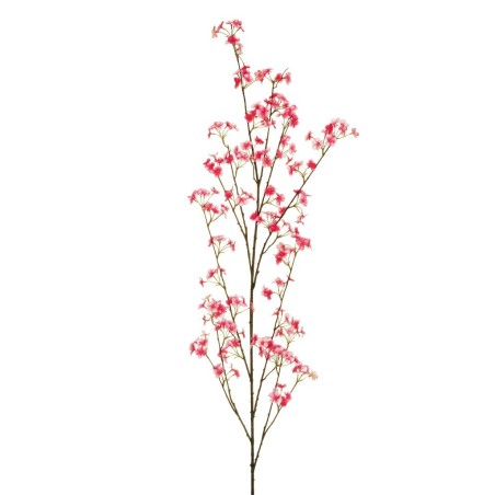Lot de 12 - Longue branche artificielle de fleurs de pommier, 160 cm - fuchsia rose 