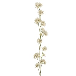Lot de 12 - Longue branche artificielle de fleurs de pommier, 145 cm - ivoire 