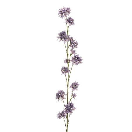Lot de 12 - Longue branche artificielle de fleurs de pommier, 145 cm - lavande 