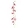Lot de 8 - Branche artificielle de magnolia étoilé floqué, 148 cm - fuchsia crème 