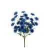 Lot de 12 - Buisson artificiel de bleuets X7, 48 cm - bleu 