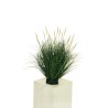 Lot de 6 - Plante artificielle d'herbe avec mini fleurs de setaria, 60 cm - crème rose clair 