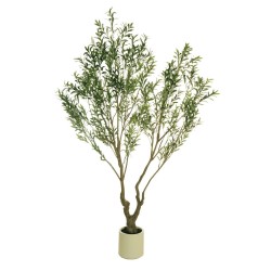 Olivier artificiel avec fruits en pot, 240 cm - vert 