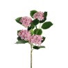 Lot de 12 - Long bouquet artificiel d'hortensia arborescens X2, 80 cm - rose 