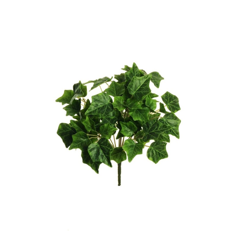 Lot de 24 - Buisson artificiel de lierre toucher réel impression 3D X13, 33 cm - vert 