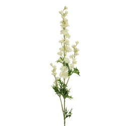 Lot de 24 - Tige artificielle de delphinium speronella X3, 86 cm - blanc 