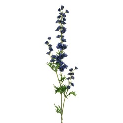 Lot de 24 - Tige artificielle de delphinium speronella X3, 86 cm - bleu violet 