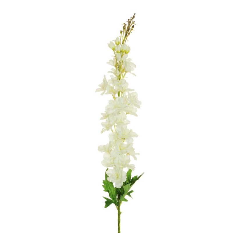 Lot de 18 - Tige artificielle de delphinium, 102 cm - blanc 