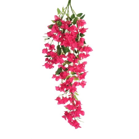 Lot de 6 - Buisson suspendu artificiel de bougainvillier X3, 122 cm - fuchsia 