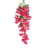 Lot de 6 - Buisson suspendu artificiel de bougainvillier X3, 122 cm - fuchsia 