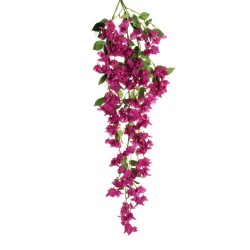 Lot de 6 - Buisson suspendu artificiel de bougainvillier X3, 122 cm - violet 