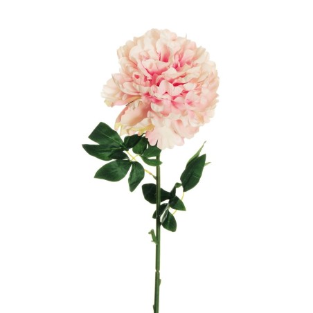 Lot de 12 - Pivoine artificielle géante D. 21 cm, 82 cm - rose 