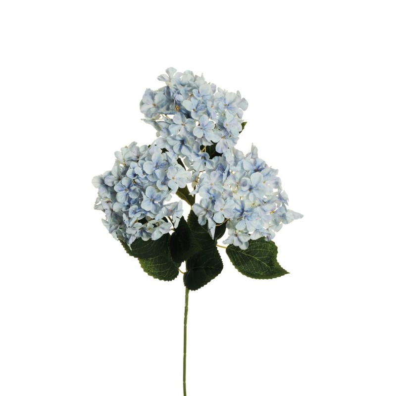 Lot de 12 - Tige artificielle d'hortensia arborescens impression 3D X3, 70 cm - bleu clair crème 