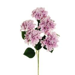 Lot de 12 - Tige artificielle d'hortensia impression 3D X5, 70 cm - lilas 