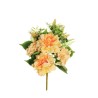 Lot de 12 - Demi-buisson artificiel de pivoines et hortensias X7, 45 cm - saumon 