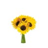 Lot de 30 - Bouquet artificiel de tournesols X7, 22 cm - jaune 