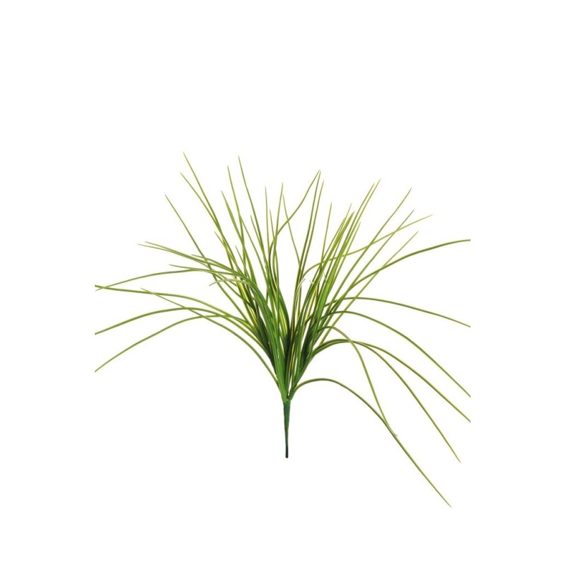 Lot de 36 - Buisson artificiel d'herbe caoutchouc X3, 47 cm - vert 