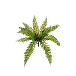 Lot de 12 - Buisson artificiel de fougère royale X11 feuilles, 54 cm - vert 