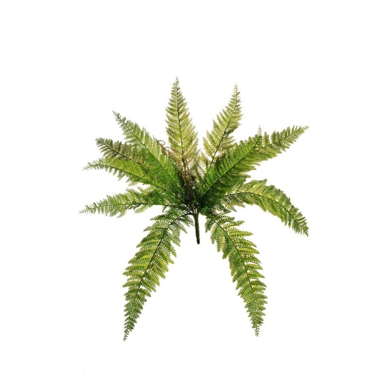 Lot de 12 - Buisson artificiel de fougère royale X11 feuilles, 54 cm - vert 