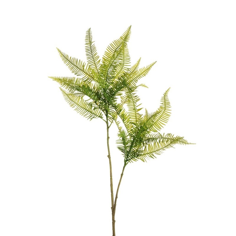 Lot de 12 - Branche artificielle de fougère des montagnes X2, 115 cm - vert 