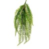 Lot de 12 - Buisson suspendu artificiel de fougère de Boston caoutchouc, 92 cm - vert 