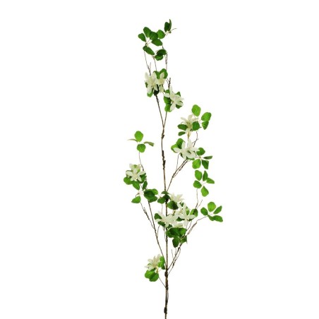 Lot de 24 - Branche artificielle de jasmin, 118 cm - blanc 