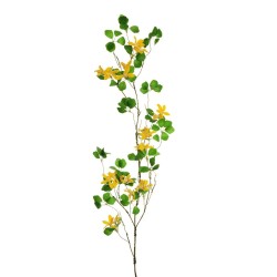 Lot de 24 - Branche artificielle de forsythia, 118 cm - jaune 