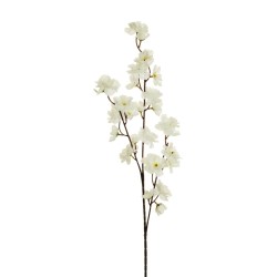 Lot de 36 - Tige artificielle de fleurs de pêcher X3, 66 cm - blanc 